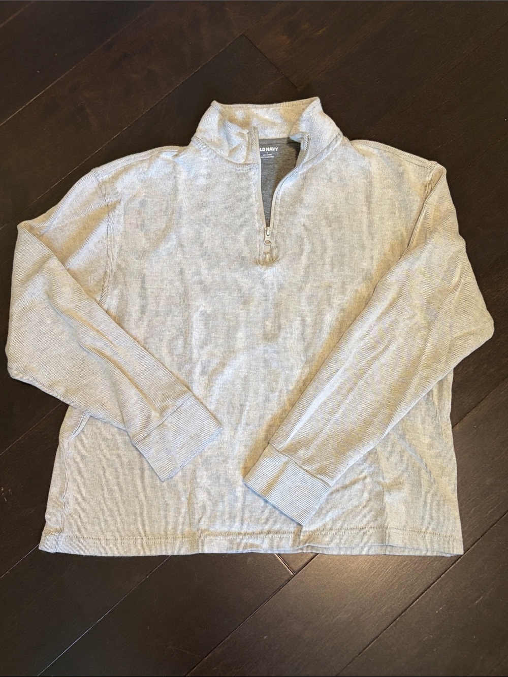 Old Navy Men’s Light Gray Half-Zip Sweater